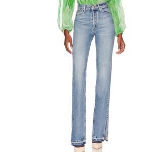 EB Unraveled Two Split Straight Leg Jean in Luca Size 23